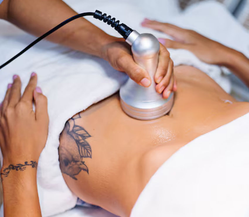 Portrait of adult stylish model in her 40s, Body Sculpting & Skin Tightening